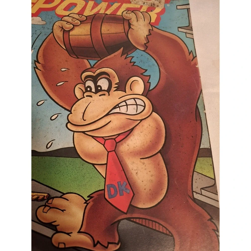 Nintendo Power Magazine Volume 61 Donkey Kong AS IS STAINING Vintage Rare
